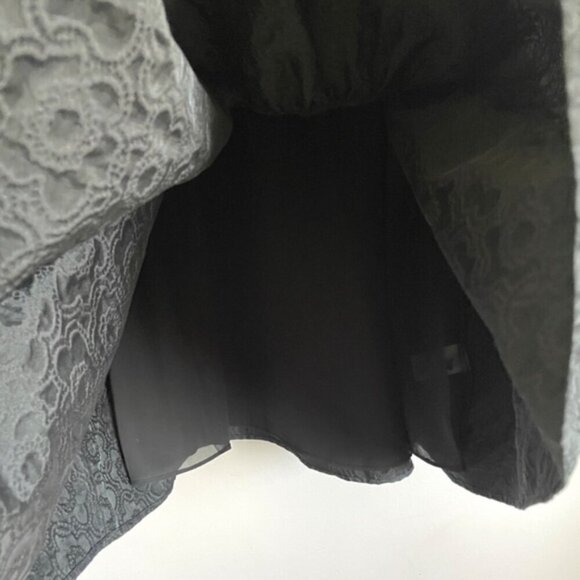 Kate Spade Black Organza Sleeveless Tiered Mini Dress - XXS, worn 1X - Picture 5 of 11